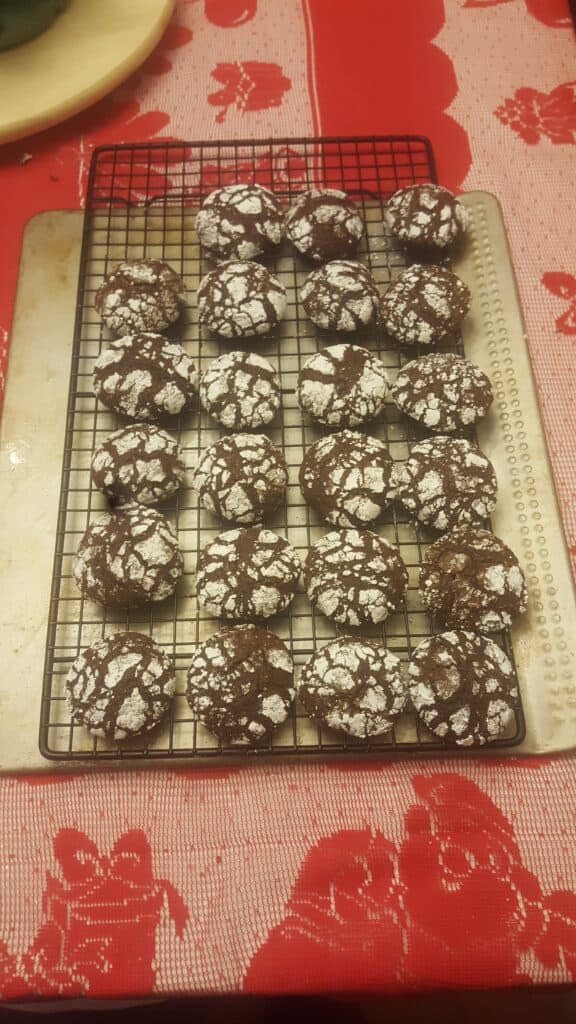 Chocolate Crackle Cookies