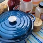 BBQ Sauce ingredients and dutch oven