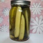 Jar Homemade Dill Pickle Spears