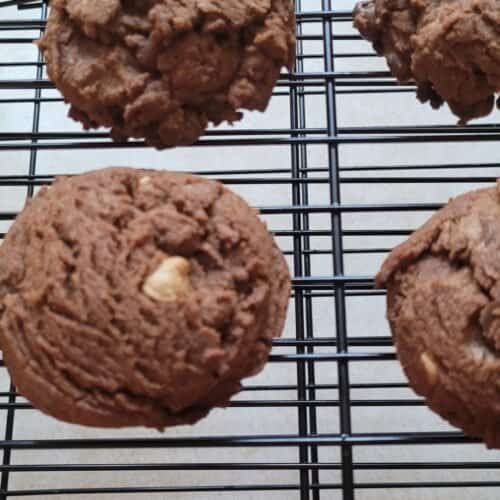 double chocolate chocolate chip cookies