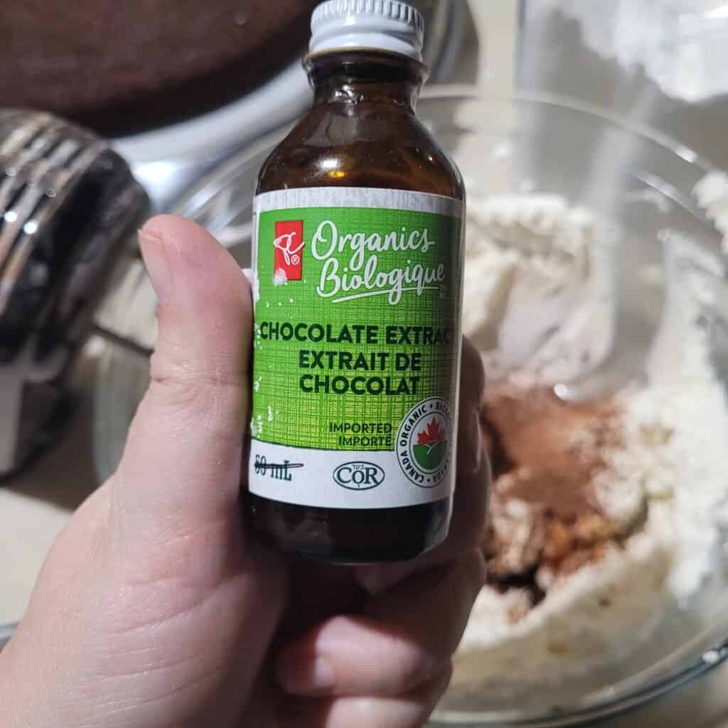 bottle of chocolate extract